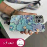 قاب گوشی آیفون گل آبرنگی