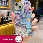 قاب گوشی آیفون گل آبرنگی