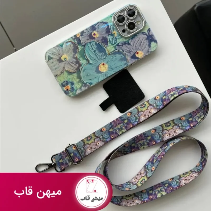 قاب گوشی آیفون گل آبرنگی