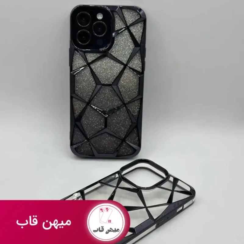 قاب گوشی آیفون Electro Marble Geo black