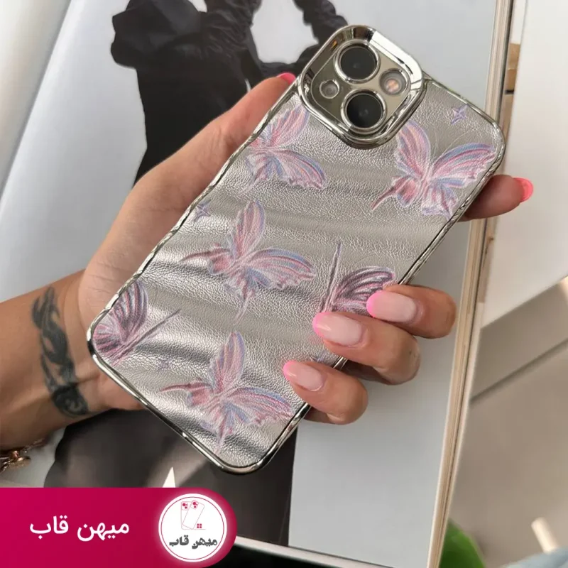 قاب گوشی دخترانه Ieather Butterfiy