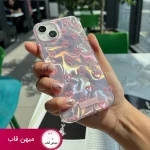 قاب گوشی آیفون موج صورتی قلبی