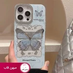 قاب گوشی آیفون blue butterfly diamond