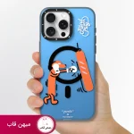 قاب گوشی آیفون یانگ کیت میکرو آبی Blue Mucro Strees Relief With Humor