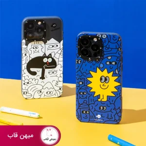 قاب گوشی آیفون یانگ کیت بوم آبی نینا - Blue Nina Canvas Of Joy