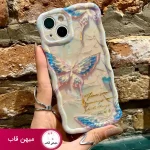 قاب گوشی آیفون پروانه رنگین کمانی Case the butterfly flower