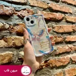 قاب گوشی آیفون پروانه رنگین کمانی Case the butterfly flower