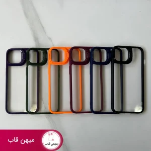 قاب گوشی آیفون ایسون Eason با محافظ لنز و استند روی میز