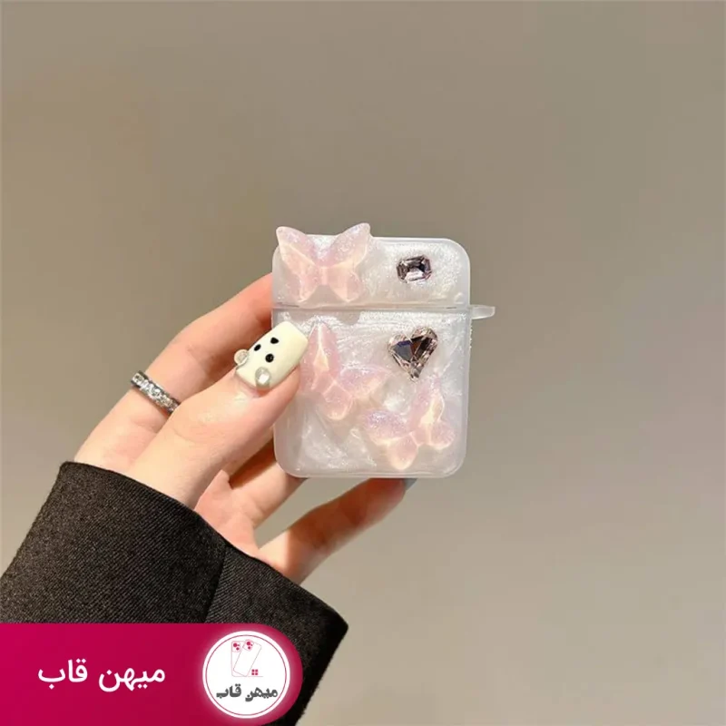 قاب گوشی ایرپاد اپل پروانه صورتی