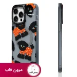 قاب گوشی آیفون یانگ کیت سگ مشکی کیوت - Black OolOol Cute