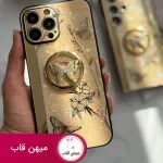 قاب گوشی آیفون پروانه نگین دار سواروسکی استندشو