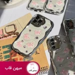 قاب گوشی سامسونگ و شیائومی کرومی پروانه و قلب صورتی