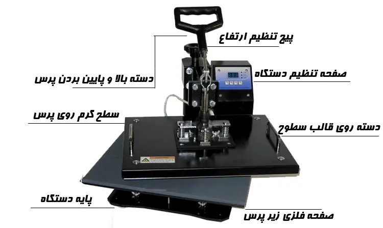 دستگاه پرس حرارتی ۸ کاره