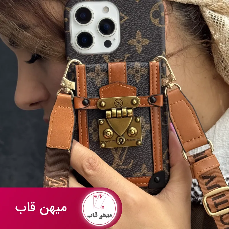 قاب موبایل آیفون ویلاک لویی ویتون جاکارتی + بندبلندست