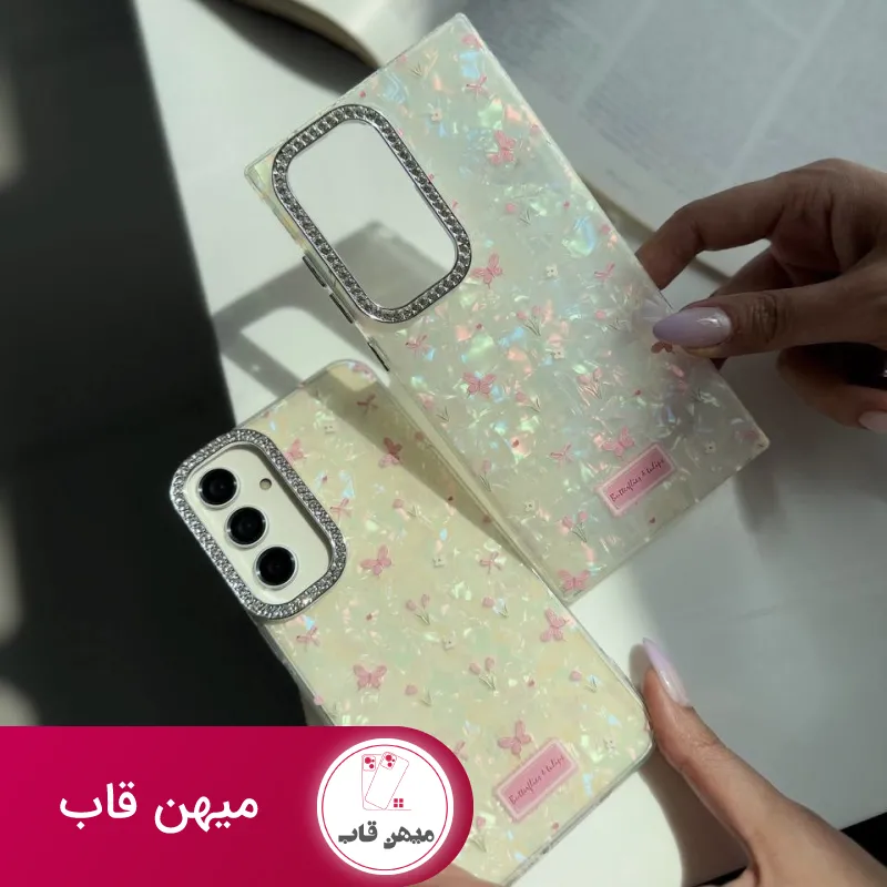 گل و پروانه صدفی