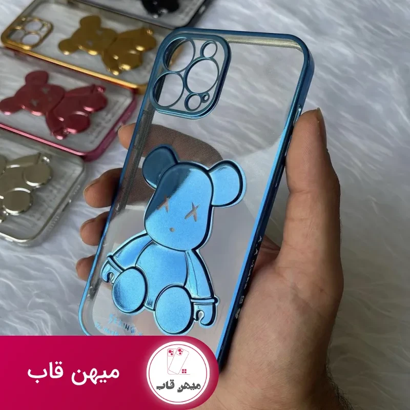 قاب گوشی آیفون خرس الکتروپلیتینگ