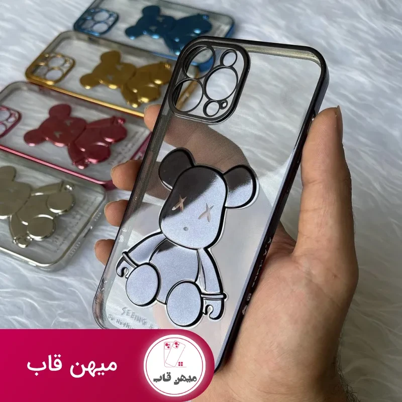قاب گوشی آیفون خرس الکتروپلیتینگ