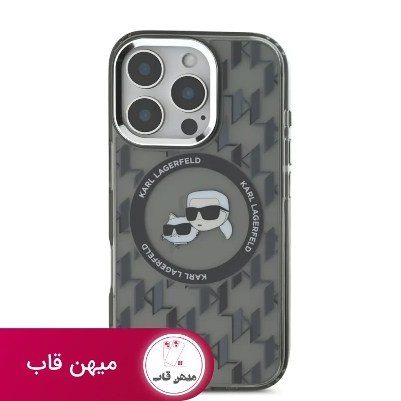 قاب گوشی کارل لاگرفلد با مگ سیف شطرنجی Karl Lagerfeld Magsafe Shatranji