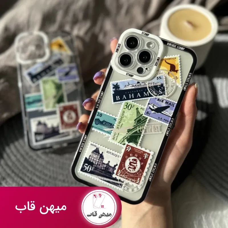 قاب Stamp تمبر نوستالژی شهر باهاماس