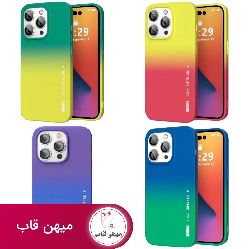 قاب گوشی آیفون X-level Rainbow ایکس لول