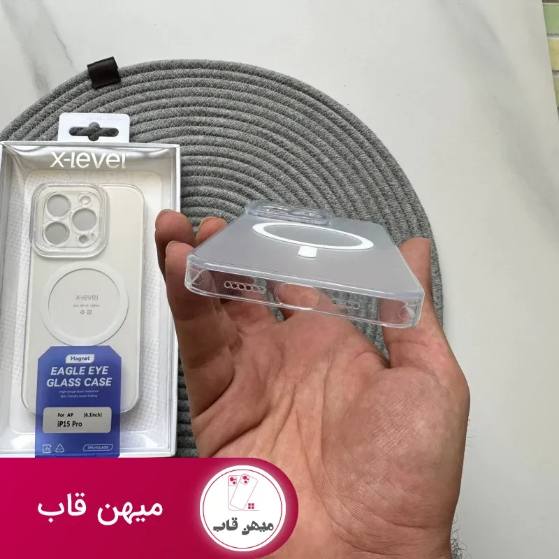 قاب X-Level Eagle Eye Glass پشت مات دور نرم ایکس لول