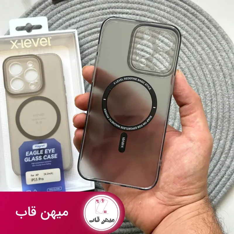 قاب X-Level Eagle Eye Glass پشت مات دور نرم ایکس لول