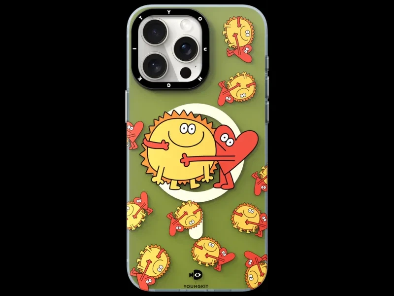 قاب یانگ کیت Green Nina Canvas Of Joy Magsafe Series