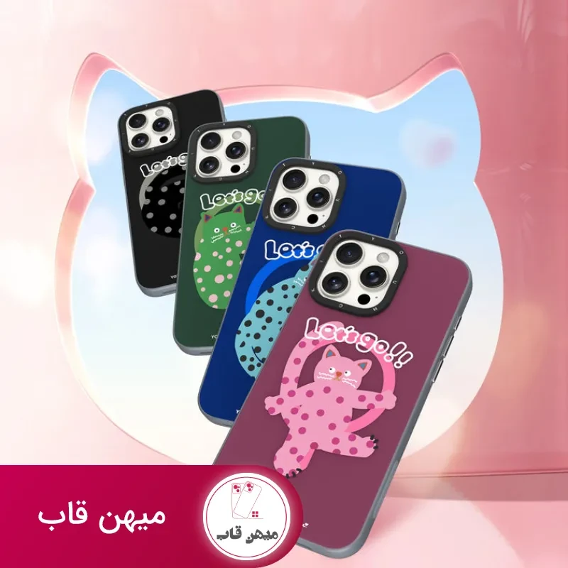قاب Youngkit یانگ کیت Polka Dot Cat Magsafe Series Iphone