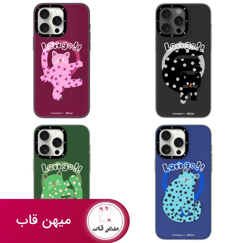 قاب Youngkit یانگ کیت Polka Dot Cat Magsafe Series Iphone