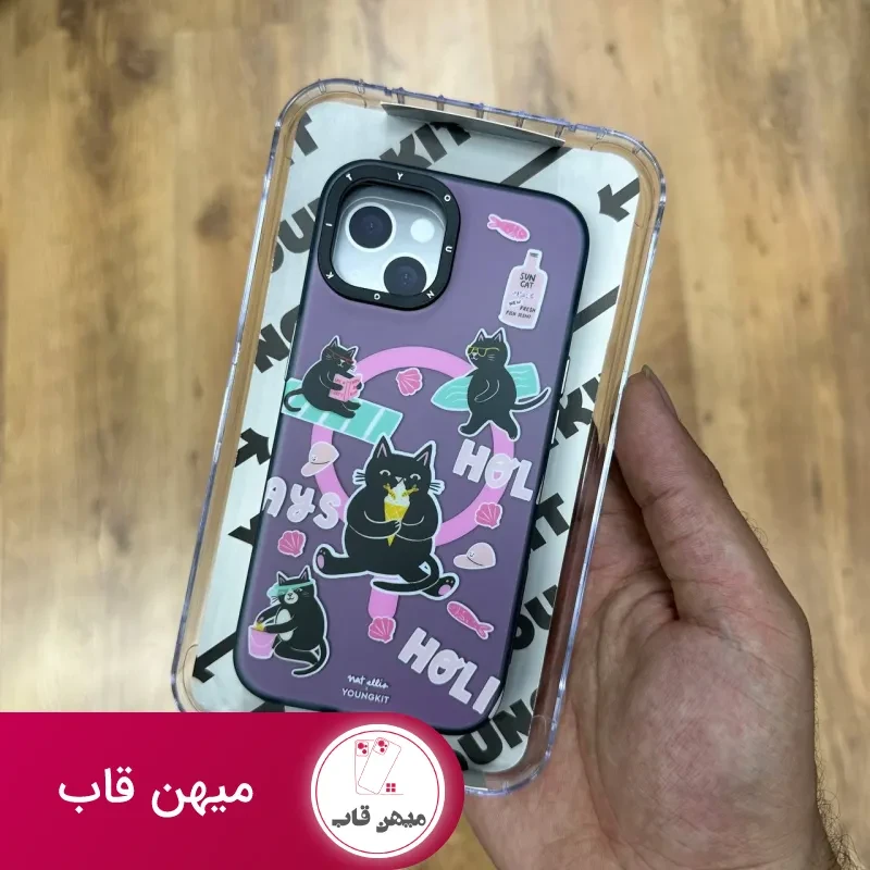 قاب یانگ کیت Youngkit MXRQScx002 Magsafe Sun Cat Iphone