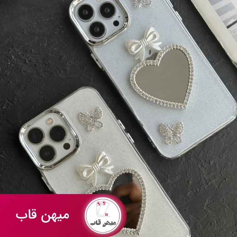 قاب موبایل آیفون پرنسس دایانا پروانه پاپیون قلب