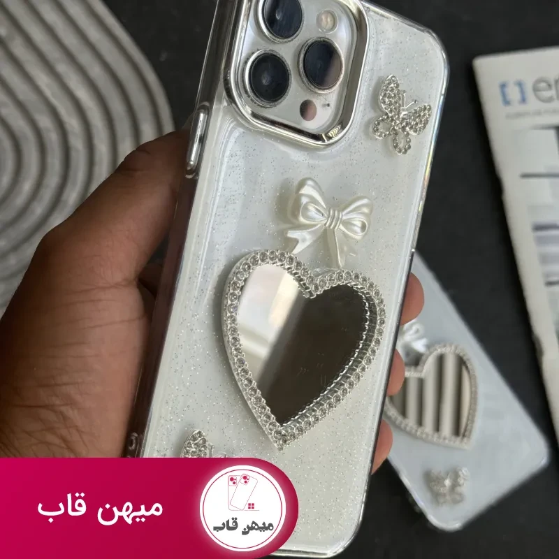 قاب موبایل آیفون پرنسس دایانا پروانه پاپیون قلب