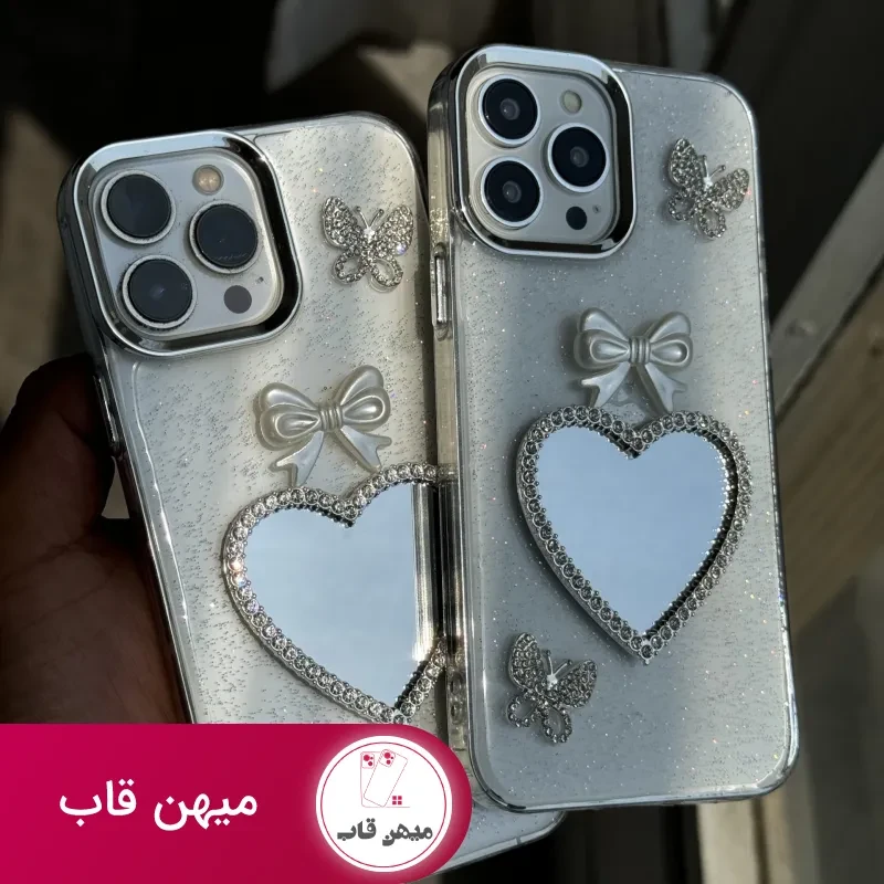 قاب موبایل آیفون پرنسس دایانا پروانه پاپیون قلب
