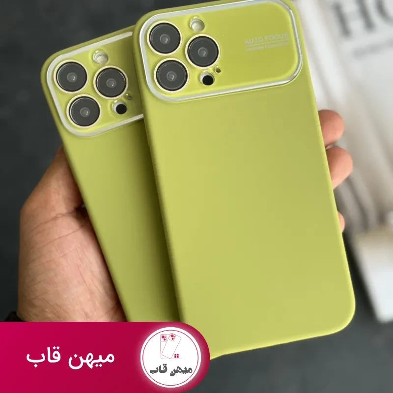 قاب موبایل آیفون سیلیکون اتوفوکس سبز