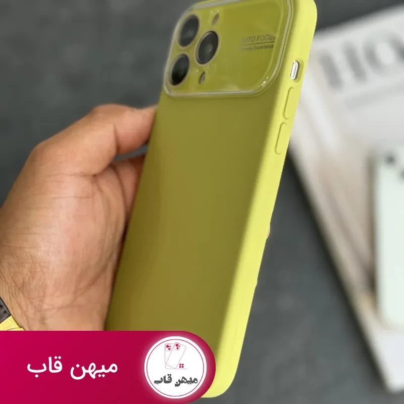 قاب موبایل آیفون سیلیکون اتوفوکس سبز