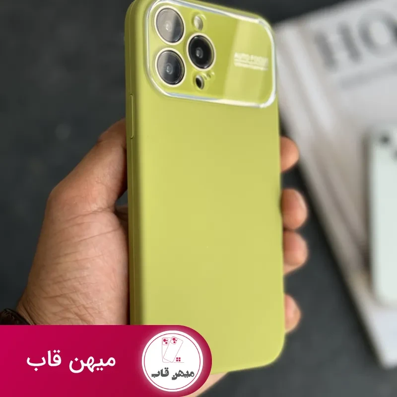 قاب موبایل آیفون سیلیکون اتوفوکس سبز