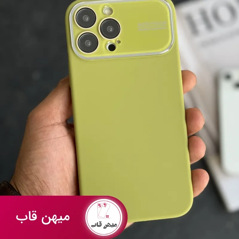 قاب موبایل آیفون سیلیکون اتوفوکس سبز