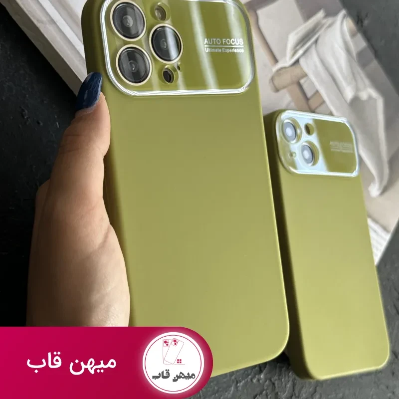 قاب موبایل آیفون سیلیکون اتوفوکس سبز