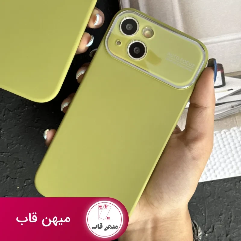 قاب موبایل آیفون سیلیکون اتوفوکس سبز