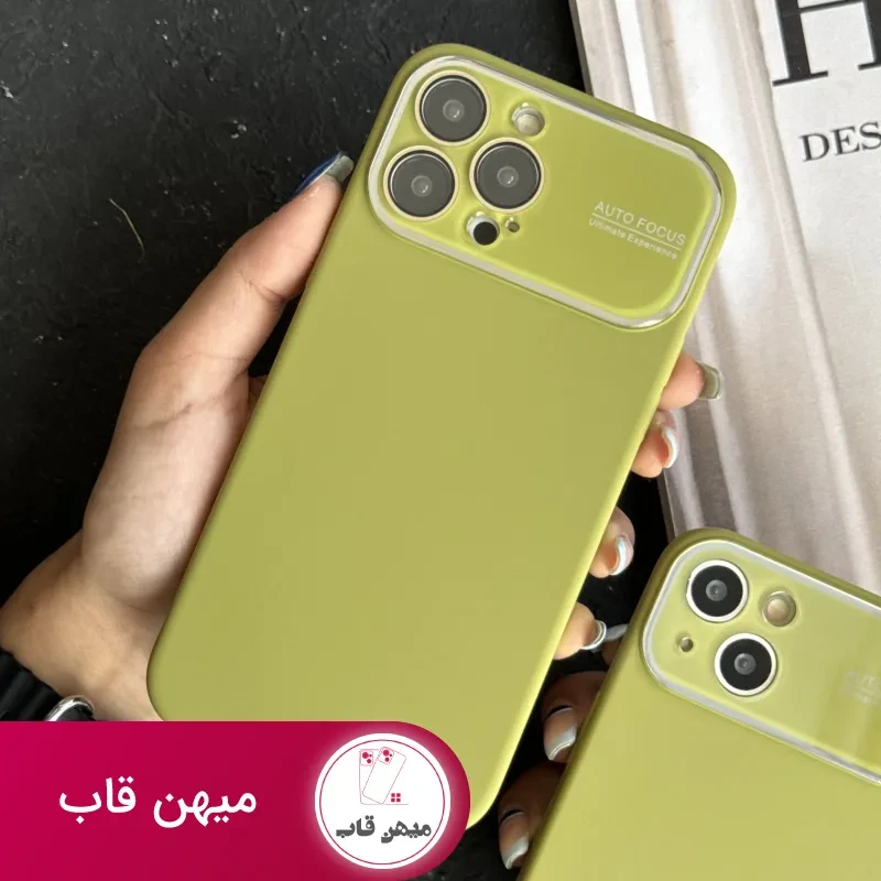 قاب موبایل آیفون سیلیکون اتوفوکس سبز
