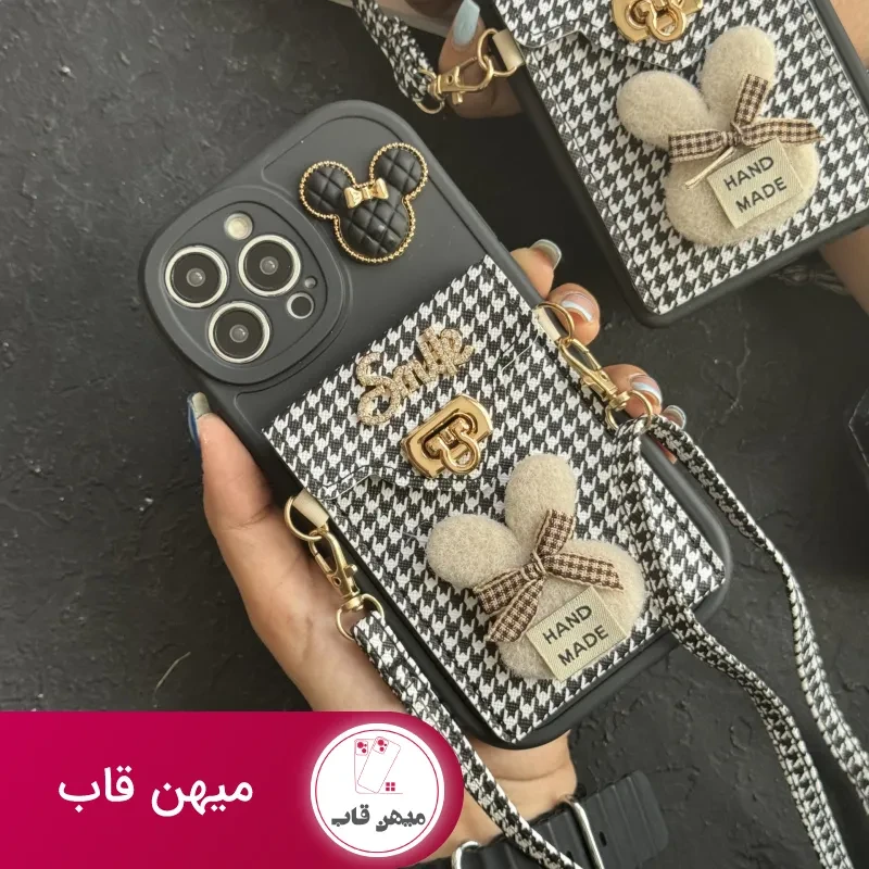 قاب موبایل آیفون باربری زبرا پترن سیاه و سفید