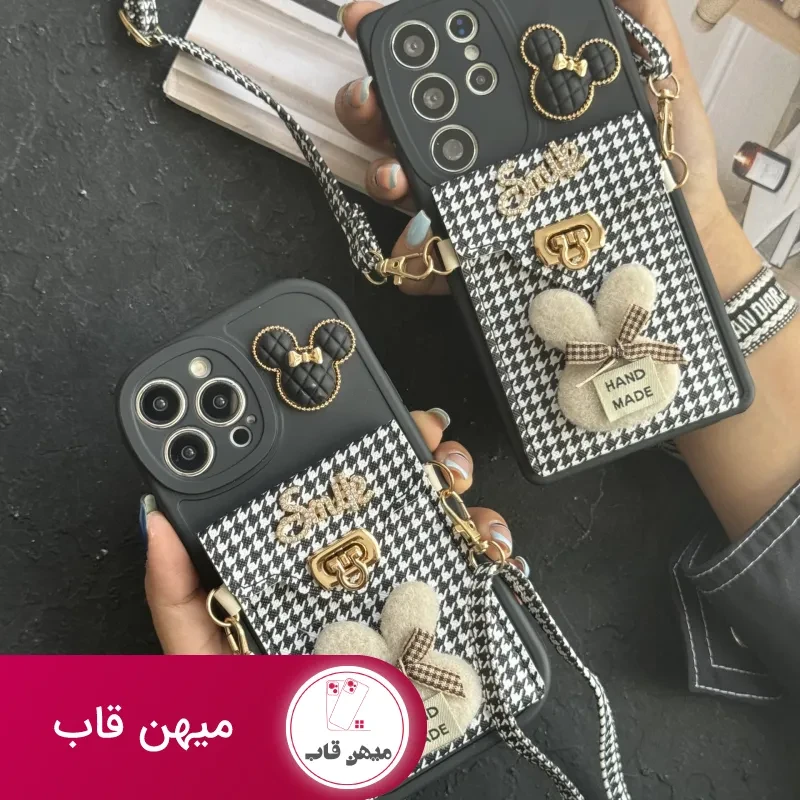 قاب موبایل آیفون باربری زبرا پترن سیاه و سفید