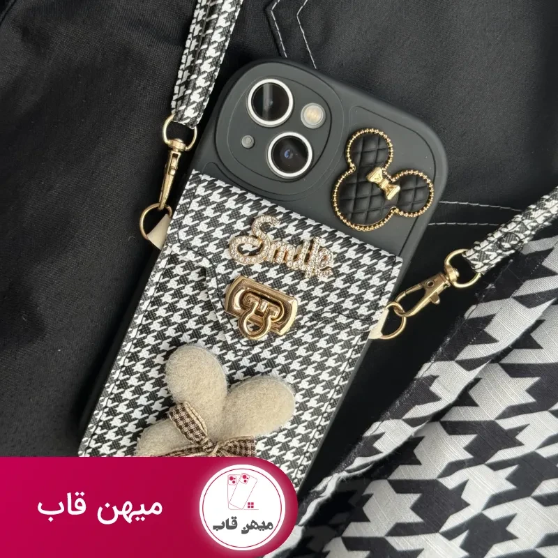 قاب موبایل آیفون باربری زبرا پترن سیاه و سفید