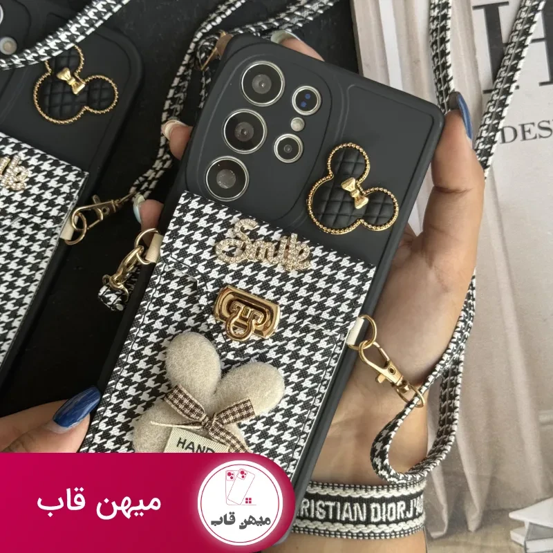 قاب موبایل سامسونگ باربری زبرا پترن سیاه و سفید