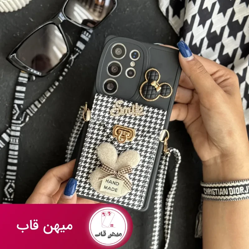 قاب موبایل سامسونگ باربری زبرا پترن سیاه و سفید