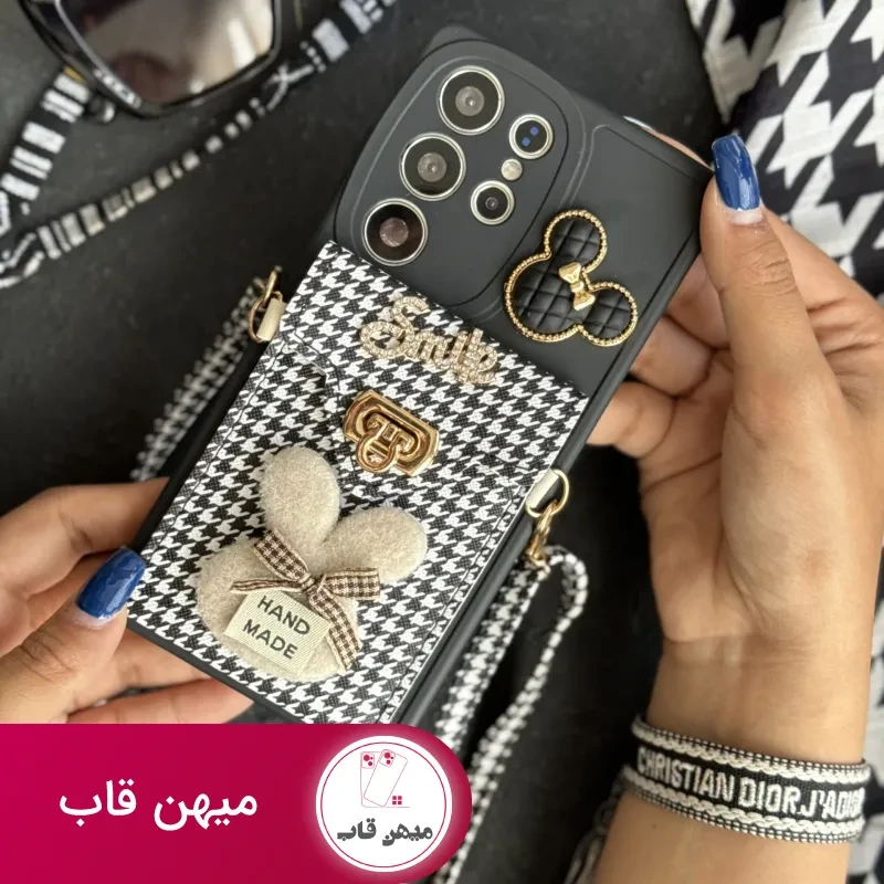 قاب موبایل سامسونگ باربری زبرا پترن سیاه و سفید