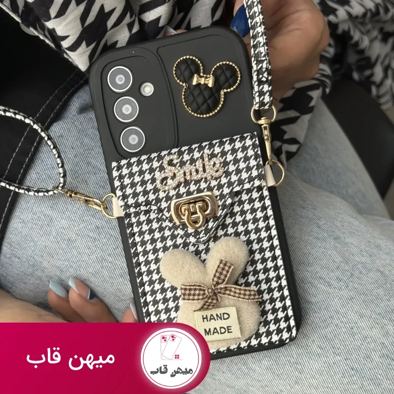 قاب موبایل سامسونگ باربری زبرا پترن سیاه و سفید