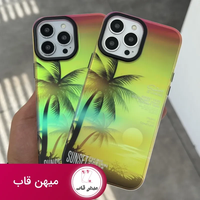 قاب موبایل آیفون هاوایی هلوگرامی