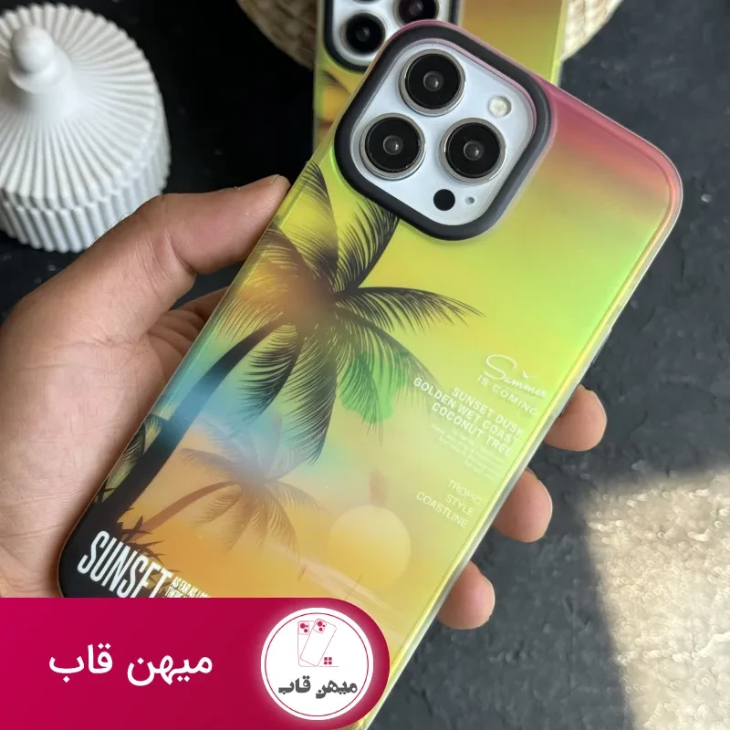 قاب موبایل آیفون هاوایی هلوگرامی