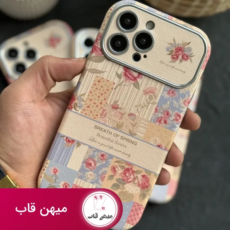 قاب موبایل آیفون گل نفس بهار